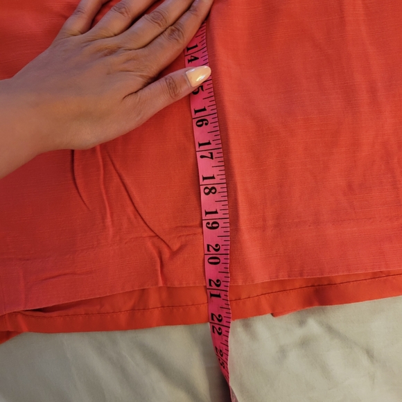 Orange skirt Size 6 with pockets - Picture 2 of 6
